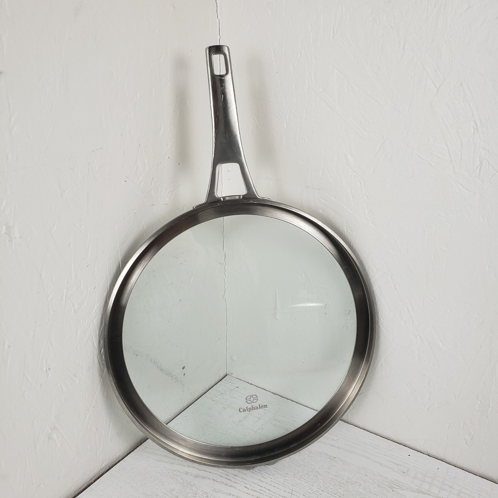 Calphalon Premier 10 Inch‎ Tempered Glass Replacement Lid with Stainless Steel
